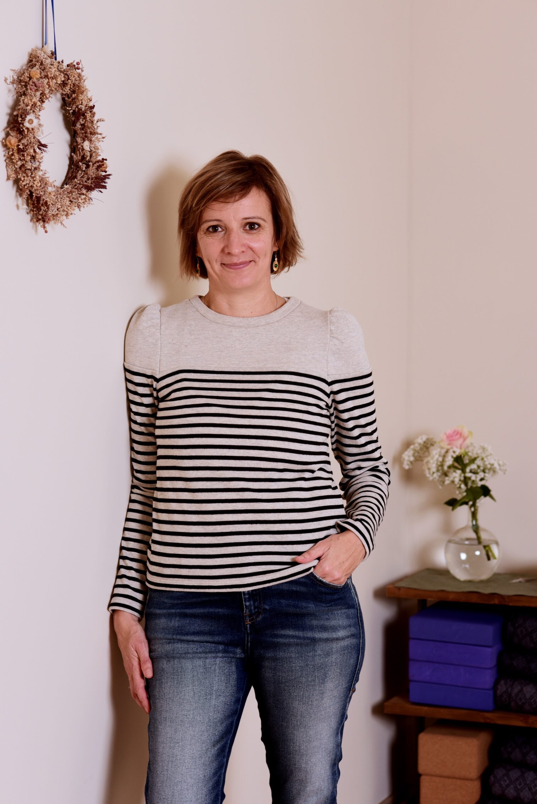 Portrait of Audrey Favreau in her studio